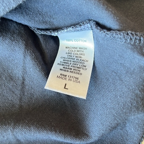 NFL Pro Line New England Patriots Grey Long Sleeve Cotton Spirit Tee Shirt Large - Picture 5 of 5